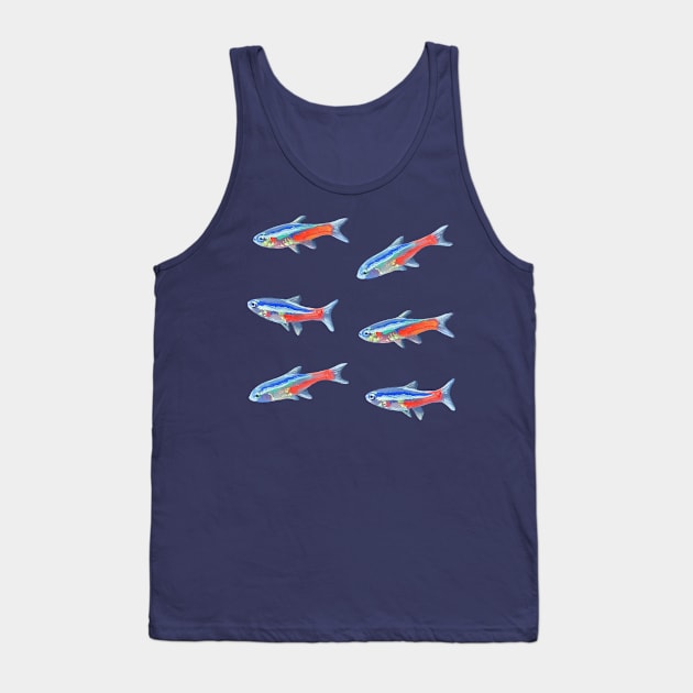 Neon tetra set Tank Top by EmilyBickell